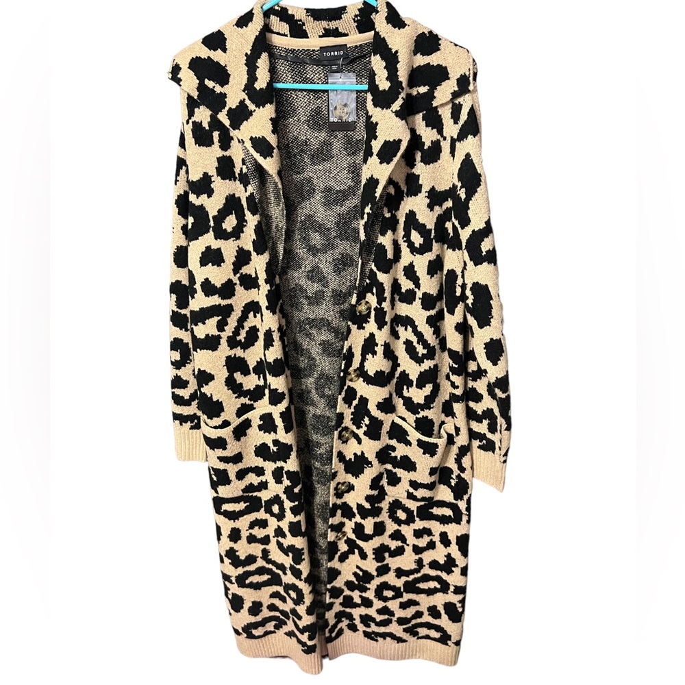 COPY - Torrid duster size 00 (med/large) animal print NWT